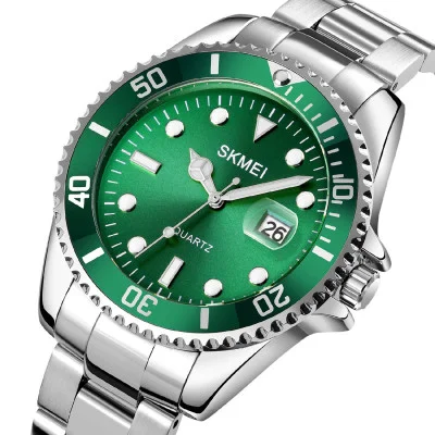 Чоловічий годинник Skmei 1779SIGN Silver-Green