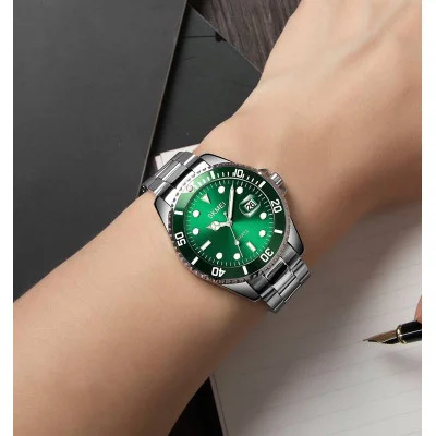Чоловічий годинник Skmei 1779SIGN Silver-Green