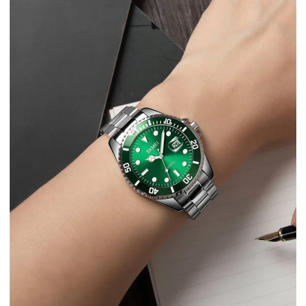 Мужские часы Skmei 1779SIGN Silver-Green фото 4