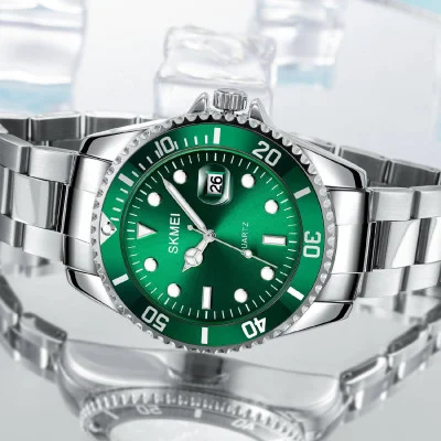 Чоловічий годинник Skmei 1779SIGN Silver-Green
