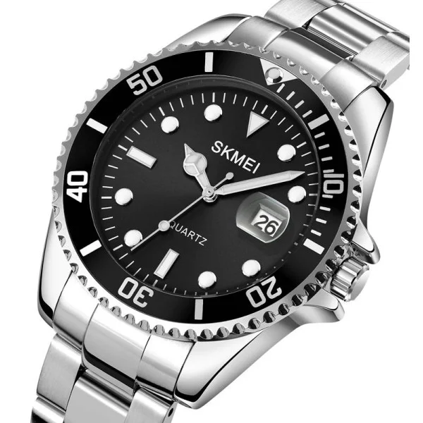 Мужские часы Skmei 1779SIBK Silver-Black фото 3