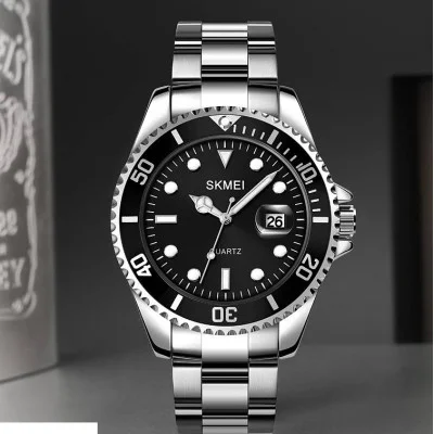 Чоловічий годинник Skmei 1779SIBK Silver-Black
