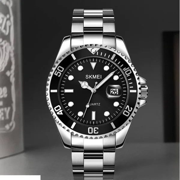 Мужские часы Skmei 1779SIBK Silver-Black фото 5