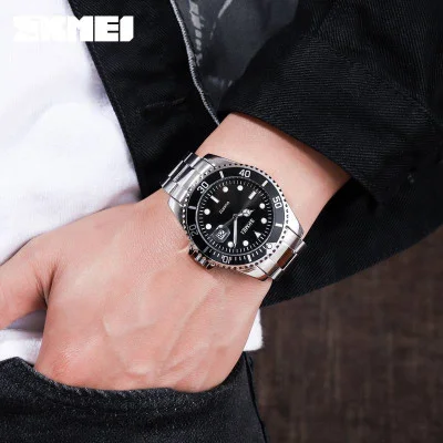 Чоловічий годинник Skmei 1779SIBK Silver-Black