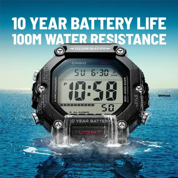 Чоловічий годинник  Casio AE-1600H-1A фото 9