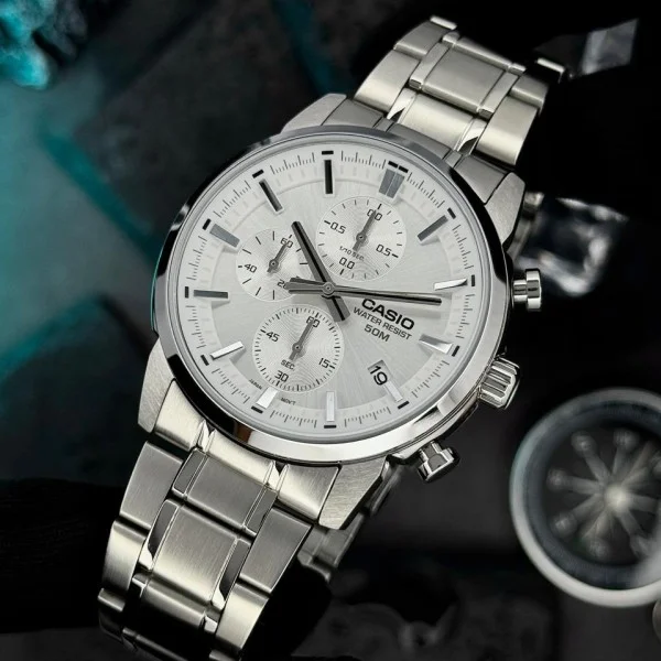 Чоловічий годинник Casio MTP-E510D-7A фото 4