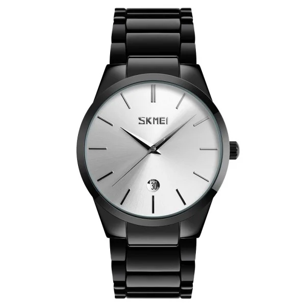 Чоловічий годинник Skmei 9140BKSI Black-Silver фото 1