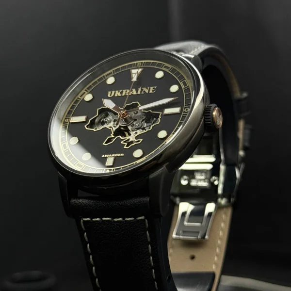 Мужские часы Awarder 044 Automatic Ukraine All Black фото 9