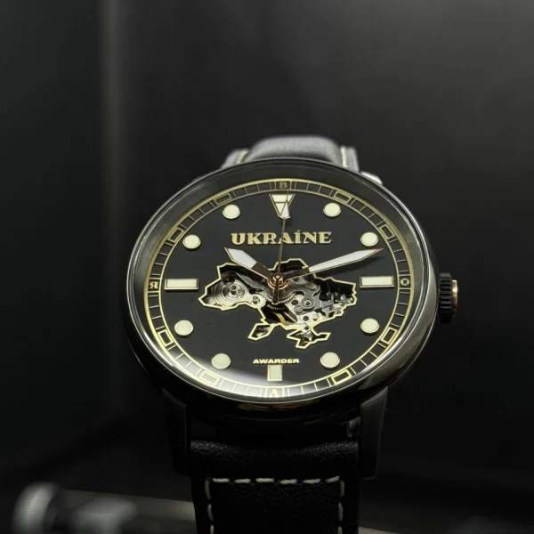 Мужские часы Awarder 044 Automatic Ukraine All Black фото 12