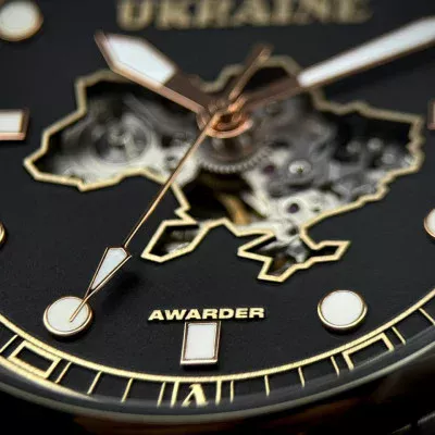 Мужские часы Awarder 044 Automatic Ukraine All Black