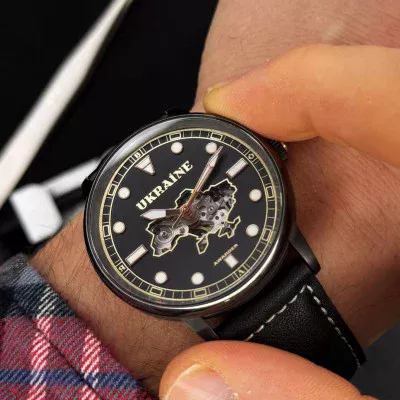 Мужские часы Awarder 044 Automatic Ukraine All Black