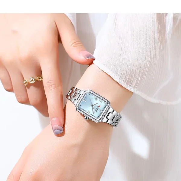Женские часы Curren 9102 Silver-Blue фото 3