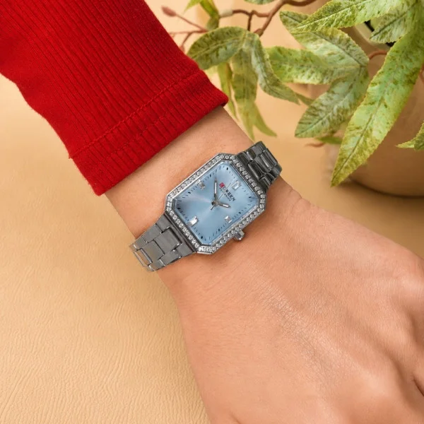 Женские часы Curren 9102 Silver-Blue фото 4