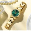 Женские часы Curren 9100 Gold-Green фото 4