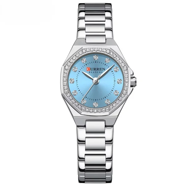 Женские часы Curren 9100 Silver-Blue фото 1