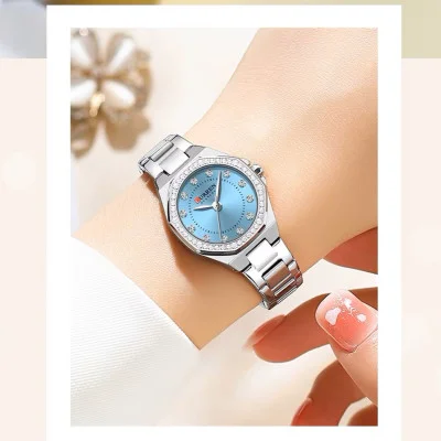 Жіночий годинник Curren 9100 Silver-Blue