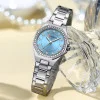 Женские часы Curren 9100 Silver-Blue фото 4