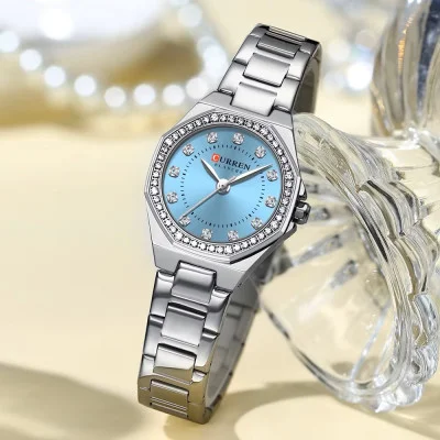 Жіночий годинник Curren 9100 Silver-Blue