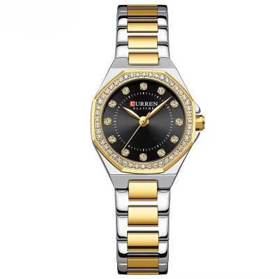 Curren 9100 Silver-Gold-Black