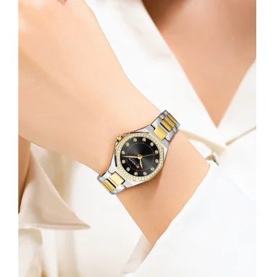 Жіночий годинник Curren 9100 Silver-Gold-Black