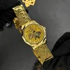 Чоловічий годинник Awarder 024 Не забуду дім Gold-Gold фото 10