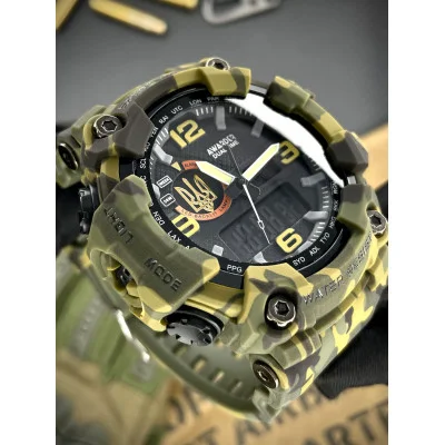 Мужские часы Awarder 002 Тризуб золото Army Green