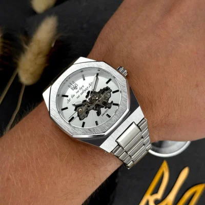 Мужские часы Awarder 026-3D Де би не був Silver-White