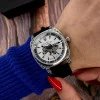 Жіночий годинник Awarder 021-3D Де би не була Silver-White-Black Leather фото 6
