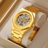 Чоловічий годинник Skmei M034SGD Gold Steel фото 5