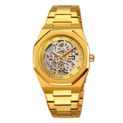 Чоловічий годинник Skmei M034SGD Gold Steel