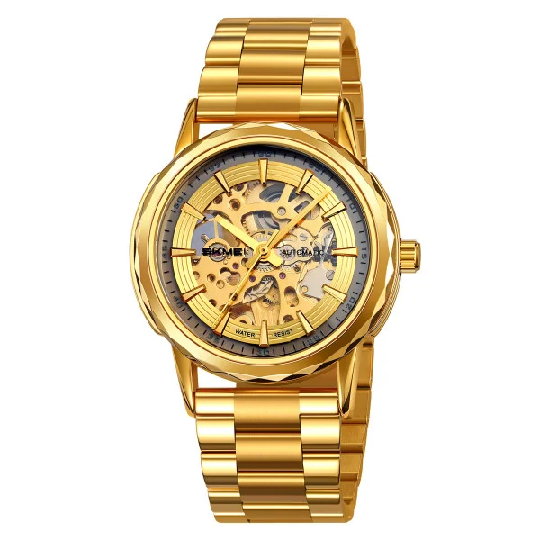 Чоловічий годинник Skmei M035SGD Gold Steel фото 1