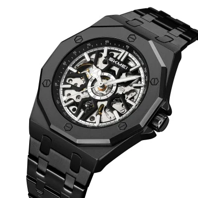 Чоловічий годинник Skmei M036SBK Black Steel