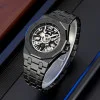 Чоловічий годинник Skmei M036SBK Black Steel фото 5