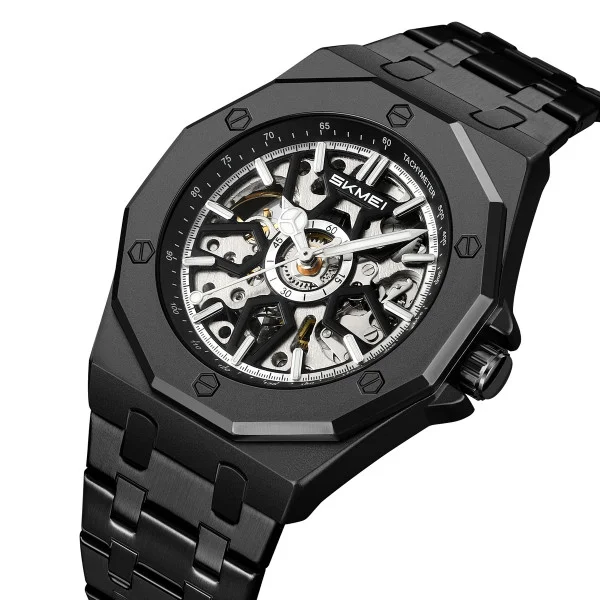 Мужские часы Skmei M036SBK Black Steel фото 3