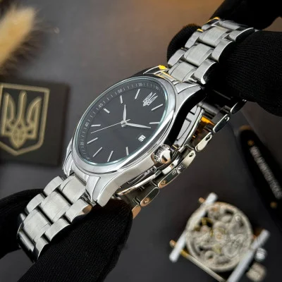 Наручные часы Awarder 023 Silver-Black Тризуб Срібло