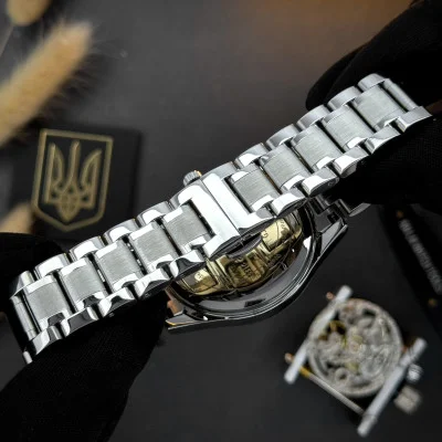 Наручные часы Awarder 023 Silver-Black Тризуб Срібло