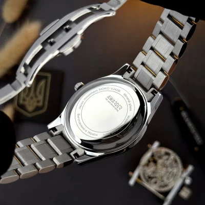Наручные часы Awarder 023 Silver-Black Тризуб Срібло