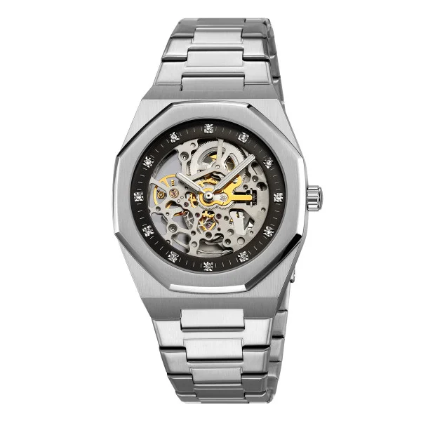 Чоловічий годинник Skmei M034SGD Gold Steel фото 1