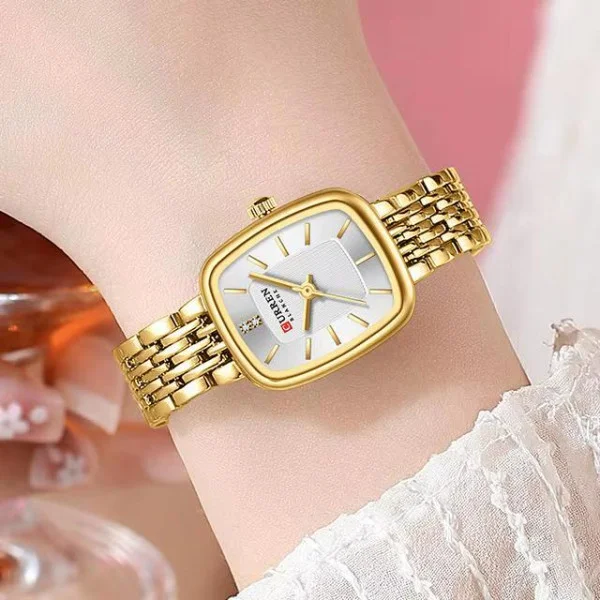 Женские часы Curren 9093 Gold-White фото 4