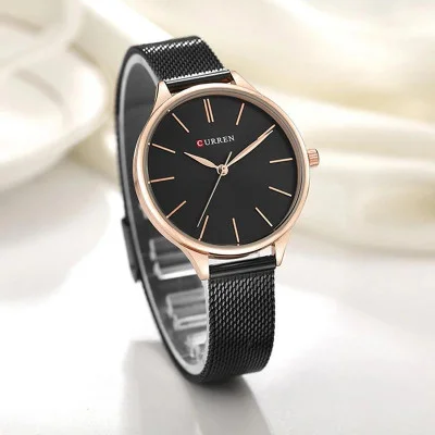Curren 9024 Black-Rose Gold
