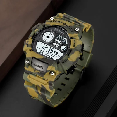 Чоловічий годинник Skmei 2403CMGN Camo Green