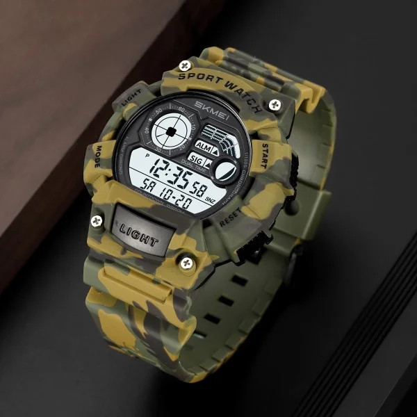 Чоловічий годинник Skmei 2403CMGN Camo Green фото 6