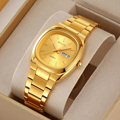 Чоловічий годинник Skmei 2420GDGD All Gold