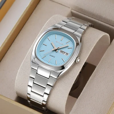 Мужские часы Skmei 2420SIBU Silver-Blue