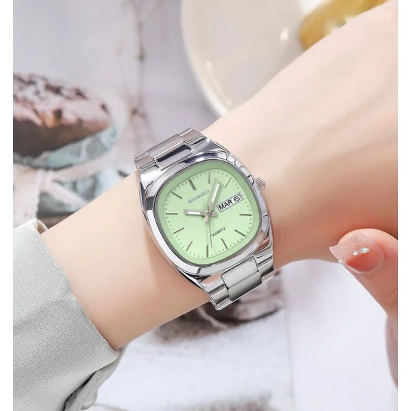 Мужские часы Skmei 2420SIGN Silver-Green фото 4