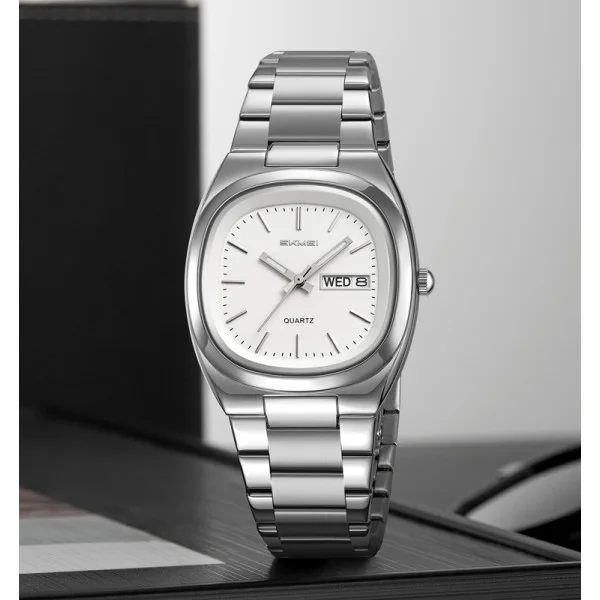 Мужские часы Skmei 2420SIWT Silver-White фото 3