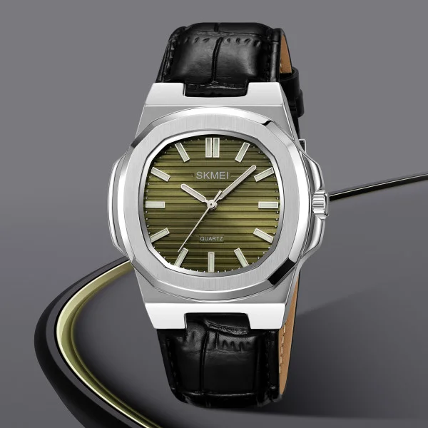 Чоловічий годинник Skmei 2512SIGN Silver-Green фото 3