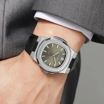 Чоловічий годинник Skmei 2512SIGN Silver-Green