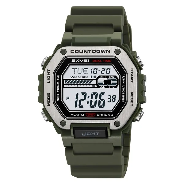 Чоловічий годинник Skmei 2522AG Army Green фото 1