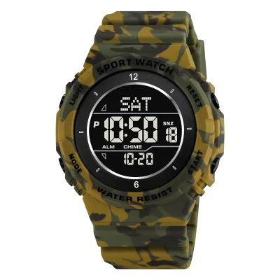 Чоловічий годинник Skmei 2400CMGN Camo Green STOPPED